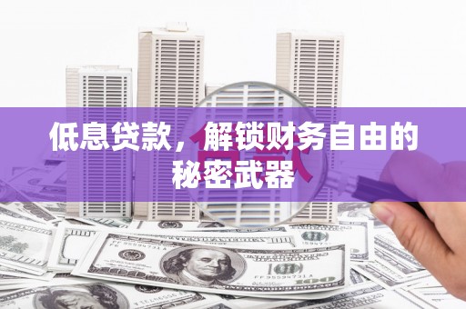 盂县低息贷款，解锁财务自由的秘密武器