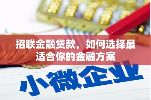 盂县招联金融贷款，如何选择最适合你的金融方案