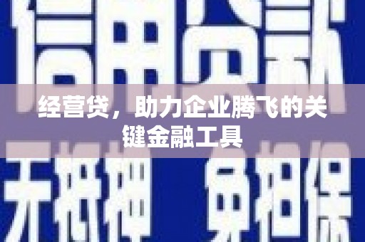 盂县经营贷，助力企业腾飞的关键金融工具