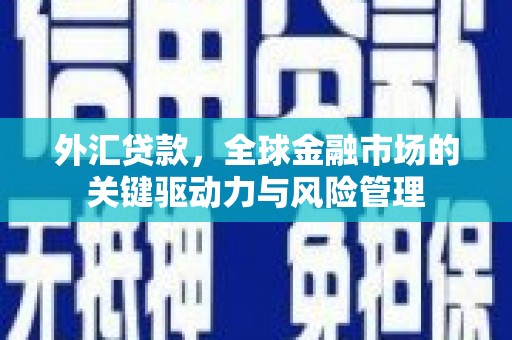 盂县外汇贷款，全球金融市场的关键驱动力与风险管理