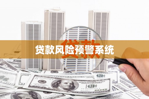 盂县贷款风险预警系统