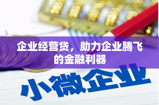 盂县企业经营贷，助力企业腾飞的金融利器