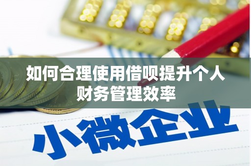 盂县如何合理使用借呗提升个人财务管理效率