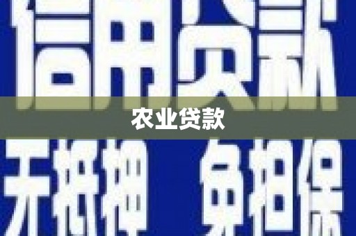 盂县农业贷款
