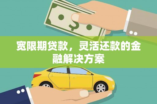 盂县宽限期贷款，灵活还款的金融解决方案