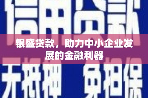 盂县银盛贷款，助力中小企业发展的金融利器