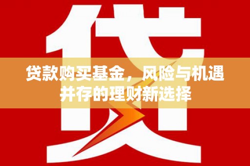 盂县贷款购买基金，风险与机遇并存的理财新选择