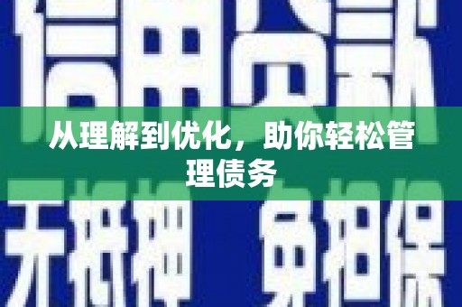盂县从理解到优化，助你轻松管理债务