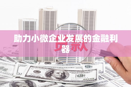 盂县助力小微企业发展的金融利器