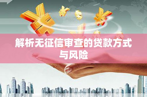 盂县解析无征信审查的贷款方式与风险